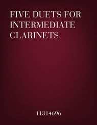 Cecile Chaminade 5 Duets for Intermediate Clarinets P.O.D. cover Thumbnail